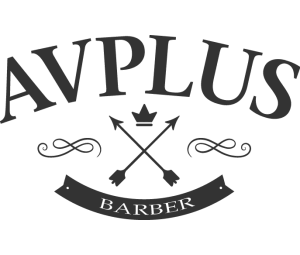 av plus barber logo