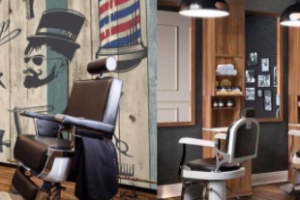 barbería, sillón de barbero